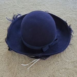 jack mcconnell vintage hats Blue Wool Made In USA